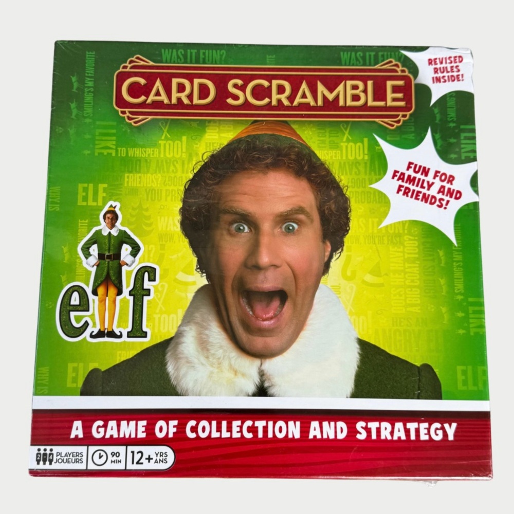 Elf Card Scramble Christmas Board Game
